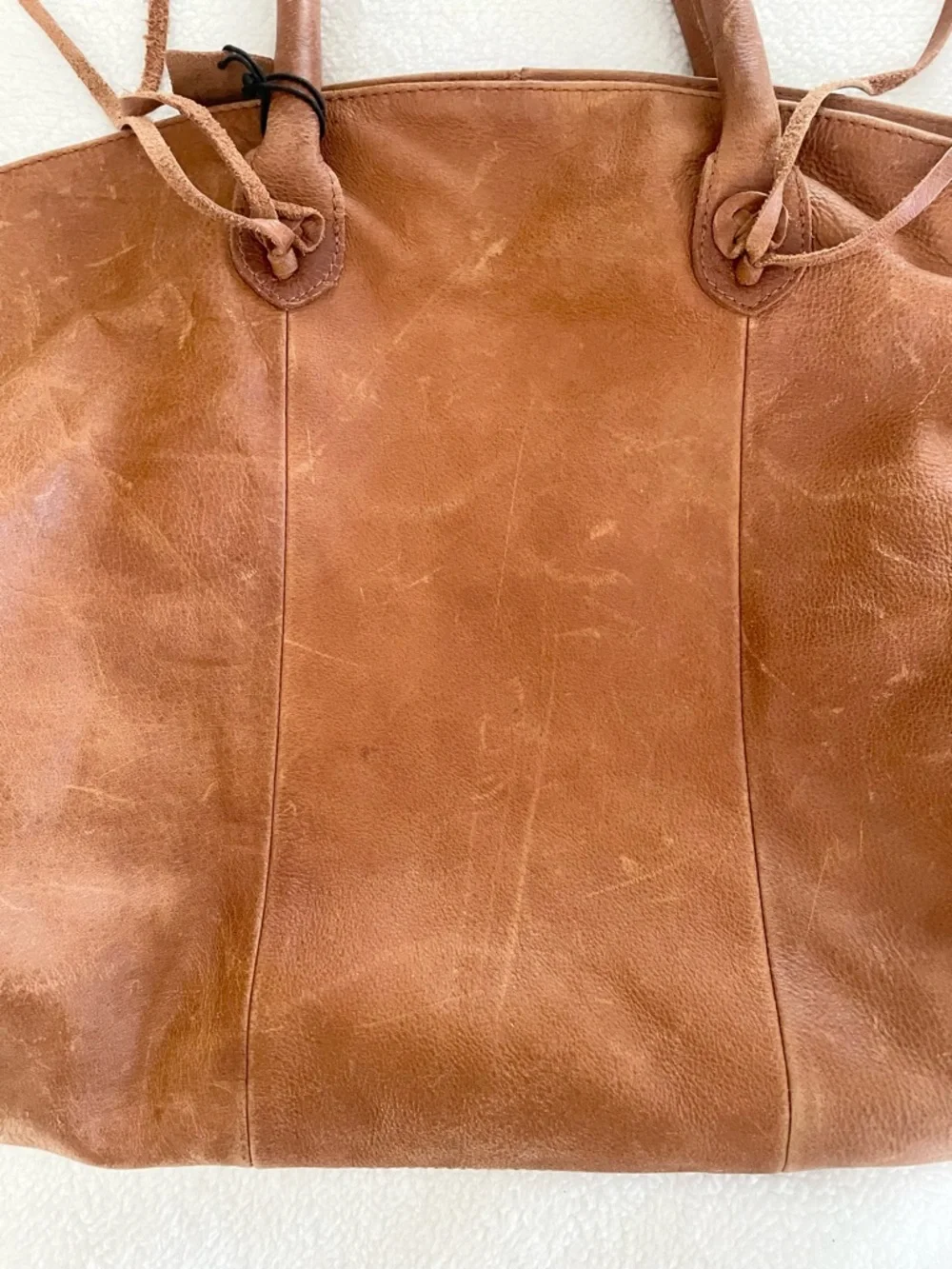 Urban Outfitters Ecote XL Brown Leather Shoulder/Tote Bag - Picture 3 of 14